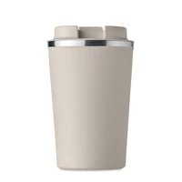 Kép 4/9 - Duplafalú pohár, 350 ml, bézs