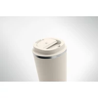 Kép 8/9 - Duplafalú pohár, 350 ml, bézs