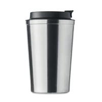 Kép 2/6 - Duplafalú pohár, 350 ml, ezüst