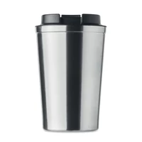 Kép 4/6 - Duplafalú pohár, 350 ml, ezüst