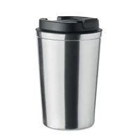 Kép 1/6 - Duplafalú pohár, 350 ml, ezüst