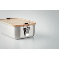 Kép 5/6 - SONABOX Acél ételdoboz 750ml, fa