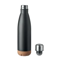 Kép 2/3 - Duplafalú palack 500 ml, fekete