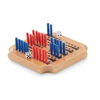 Kép 1/6 - COASTGAME 4 darabos alátét játékkészlet, fa