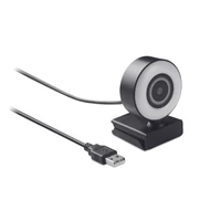Kép 1/6 - Lagani 1080P HD webkamera + fénygyűrű, fekete