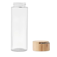Kép 5/5 - AMELAND Palack bambuszfedéllel, 500 ml, áttetsző