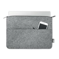 Kép 2/6 - TOPLO RPET filc cipzáras laptoptáska, szürke