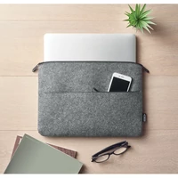 Kép 5/6 - TOPLO RPET filc cipzáras laptoptáska, szürke