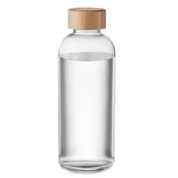 Kép 2/8 - FRISIAN Palack bambuszfedéllel, 650 ml, áttetsző