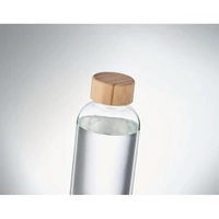 Kép 6/8 - FRISIAN Palack bambuszfedéllel, 650 ml, áttetsző