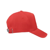 Kép 3/5 - Biopamut baseball sapka, piros