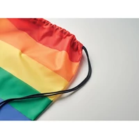 Kép 5/5 - BOW Szivárvány RPET zsinóros táska, többszínű