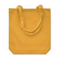 Kép 2/4 - RASSA COLOURED 270 g vászon bevásárlótáska, ochre