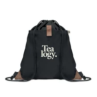 Kép 4/5 - PANDA BAG Újrahaszn. pamut tornazsák, fekete