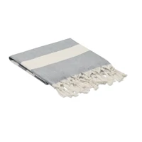Kép 2/2 - AGOURA Hamam törölköző/takaró 140 g, sötétszürke