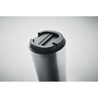 Kép 1/7 - BRACE + Duplafalú pohár 510 ml, matt ezüst