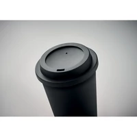 Kép 5/5 - NOLA Duplafalú PP pohár 300 ml, fekete