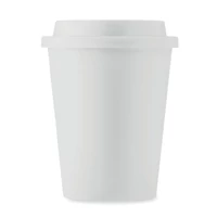 Kép 2/6 - NOLA Duplafalú PP pohár 300 ml, fehér