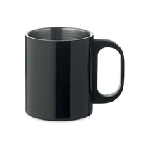 Kép 1/4 - TANISS Duplafalú bögre 300 ml, fekete