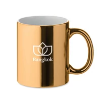 Kép 5/6 - HOLLY Kerámia bögre metál 300 ml, arany