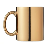 Kép 6/6 - HOLLY Kerámia bögre metál 300 ml, arany