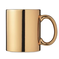 Kép 1/6 - HOLLY Kerámia bögre metál 300 ml, arany