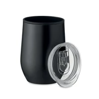 Kép 1/2 - CHIN CHAN Duplafalú úti pohár 350 ml, fekete