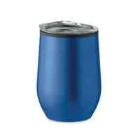 Kép 2/3 - CHIN CHAN Duplafalú úti pohár 350 ml, kék
