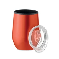 Kép 1/3 - CHIN CHAN Duplafalú úti pohár 350 ml, piros
