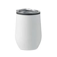 Kép 2/4 - CHIN CHAN Duplafalú úti pohár 350 ml, fehér