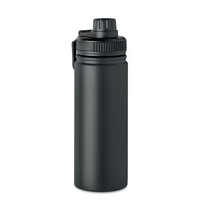 Kép 1/3 - MILI Duplafalú palack 500 ml, fekete