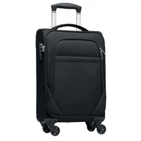 Kép 1/4 - VOYAGE 600D RPET gurulós bőrönd, fekete