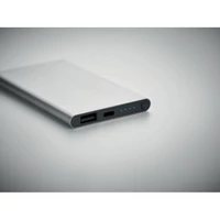 Kép 5/6 - 4000 mAh powerbank, C csatl., ezüst