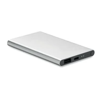 Kép 1/6 - 4000 mAh powerbank, C csatl., ezüst