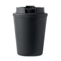 Kép 2/5 - Újrahasznosított PP pohár 300 ml, fekete