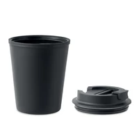 Kép 4/5 - Újrahasznosított PP pohár 300 ml, fekete