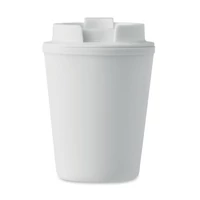 Kép 2/5 - Újrahasznosított PP pohár 300 ml, fehér