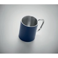 Kép 2/3 - TRUMBA Duplafalú fém bögre 300 ml, francia tengerészkék