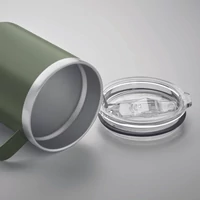 Kép 3/4 - INARI Duplafalú bögre 300 ml, sötétzöld