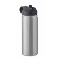 Kép 2/5 - IVALO Duplafalú palack 500 ml, matt ezüst