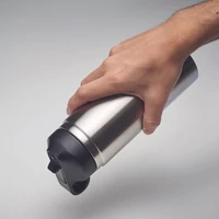 Kép 3/5 - IVALO Duplafalú palack 500 ml, matt ezüst