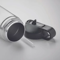 Kép 4/5 - IVALO Duplafalú palack 500 ml, matt ezüst