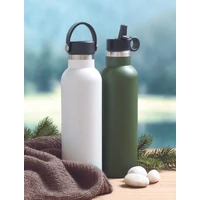 Kép 3/8 - BOALI Duplafalú palack 700 ml, fehér