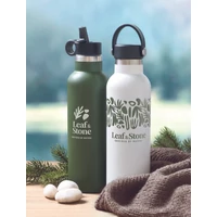 Kép 4/8 - BOALI Duplafalú palack 700 ml, fehér