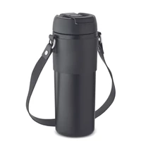 Kép 1/8 - Aira Duplafalú pohár, 700 ml, fekete