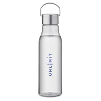 Kép 4/5 - Vernal RPET palack, acél fedél 600 ml, áttetsző