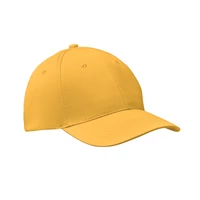 Kép 1/3 - Basie 6 paneles baseball sapka, sárga