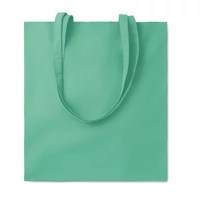 Kép 1/3 - COTTONEL COLOUR + Pamut bevásárlótáska, 140 g, mentazöld
