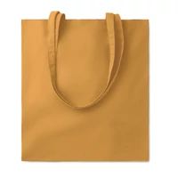Kép 1/2 - COTTONEL COLOUR + Pamut bevásárlótáska, 140 g, ochre