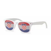 Kép 2/2 - FLAG FUN Napszemüveg mintás lencsével, fehér/kék